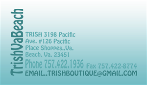 Design de Carte de Visite par rlkimages pour TRISH | Design : #3531890