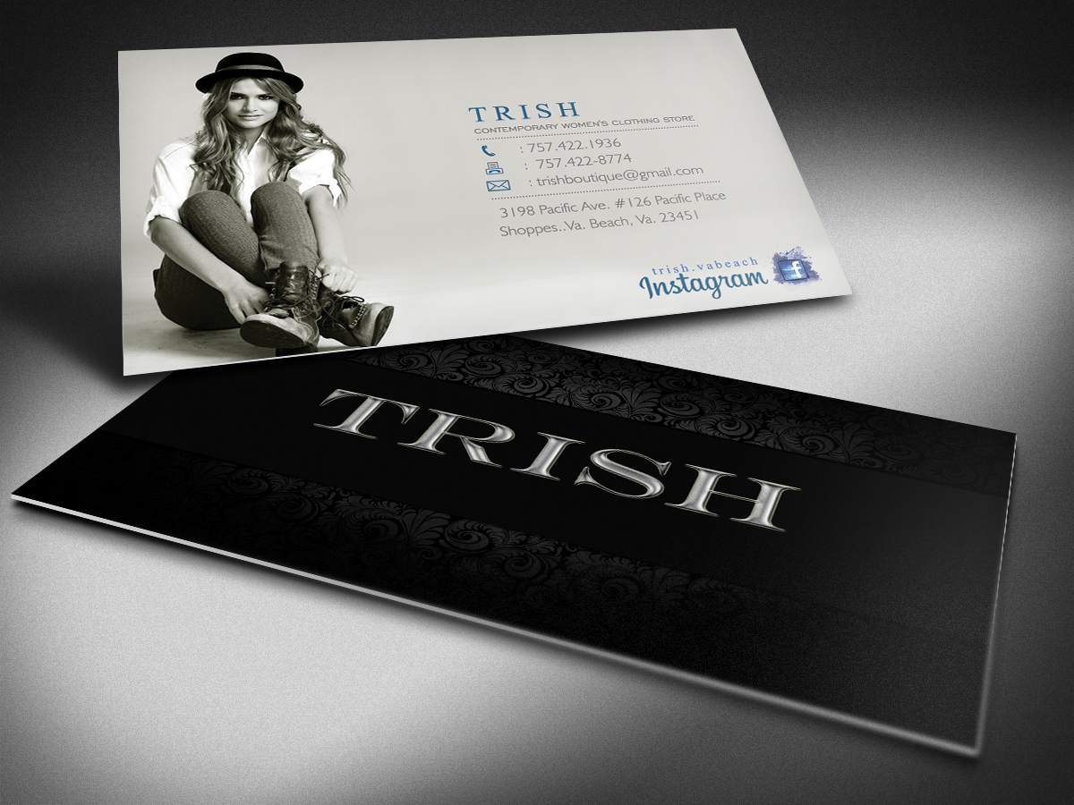 Diseño de Tarjeta de Presentación por FutureDesigne para TRISH | Diseño #3570157