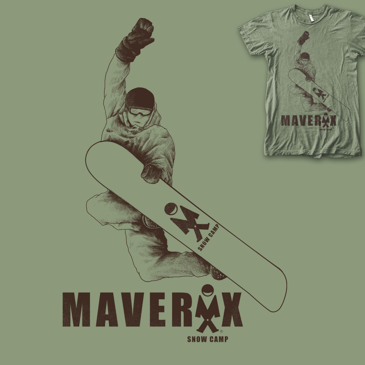T-Shirt-Design von rectopus für Maverix Snow Ltd | Design #3528523