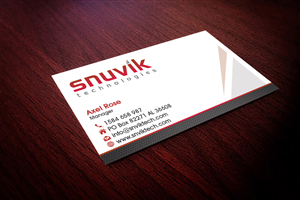 Business Card Design by Hardcore Design for Snuvik Technologies | Design: #3646053