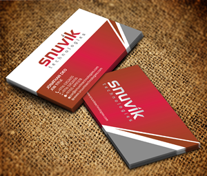Business Card Design by Sarmishtha Chattopadhyay_loginchange for Snuvik Technologies | Design: #3647355