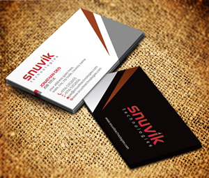 Business Card Design by Sarmishtha Chattopadhyay_loginchange for Snuvik Technologies | Design: #3653351