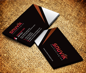 Business Card Design by Sarmishtha Chattopadhyay_loginchange for Snuvik Technologies | Design: #3653374