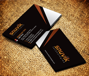 Business Card Design by Sarmishtha Chattopadhyay_loginchange for Snuvik Technologies | Design: #3657120