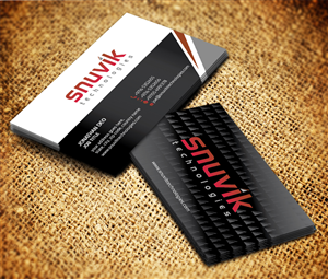 Business Card Design by Sarmishtha Chattopadhyay_loginchange for Snuvik Technologies | Design: #3667304