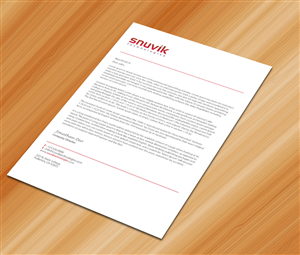 Letterhead Design by Sarmishtha Chattopadhyay_loginchange for Snuvik Technologies | Design: #3691143