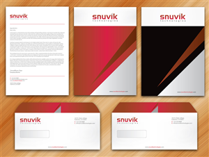 Letterhead Design by Sarmishtha Chattopadhyay_loginchange for Snuvik Technologies | Design: #3691349