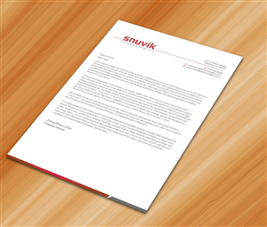 Letterhead Design by Sarmishtha Chattopadhyay_loginchange for Snuvik Technologies | Design: #3691460