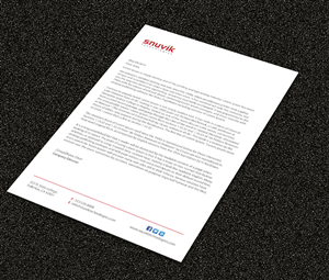 Letterhead Design by Sarmishtha Chattopadhyay_loginchange for Snuvik Technologies | Design: #3696373