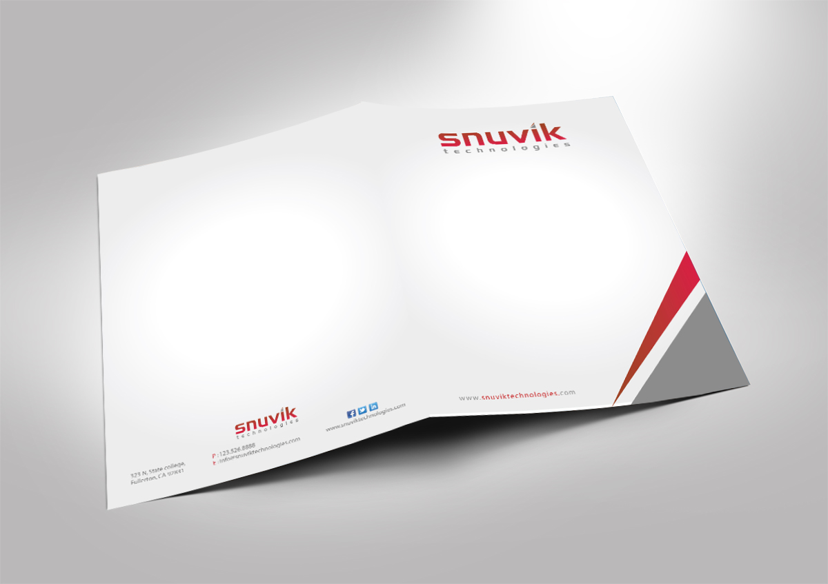 Briefkopf-Design von Sarmishtha Chattopadhyay_loginchange für Snuvik Technologies | Design #3696510