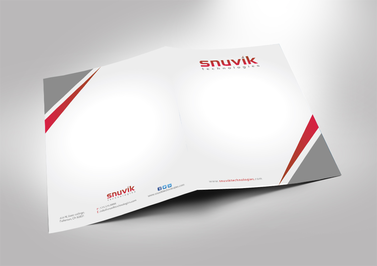 Letterhead Design by Sarmishtha Chattopadhyay_loginchange for Snuvik Technologies | Design #3696538