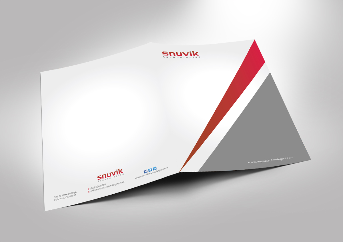 Letterhead Design by Sarmishtha Chattopadhyay_loginchange for Snuvik Technologies | Design #3696840
