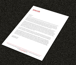 Letterhead Design by Sarmishtha Chattopadhyay_loginchange for Snuvik Technologies | Design: #3700684