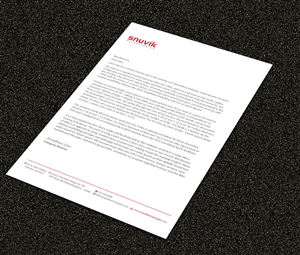 Letterhead Design by Sarmishtha Chattopadhyay_loginchange for Snuvik Technologies | Design: #3700981