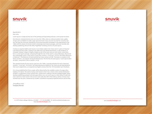Letterhead Design by Sarmishtha Chattopadhyay_loginchange for Snuvik Technologies | Design: #3703297