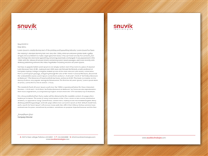 Letterhead Design by Sarmishtha Chattopadhyay_loginchange for Snuvik Technologies | Design: #3703443