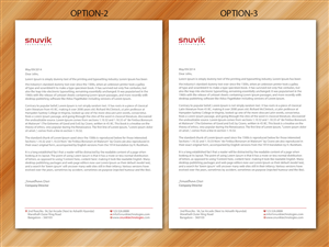 Letterhead Design by Sarmishtha Chattopadhyay_loginchange for Snuvik Technologies | Design: #3707579