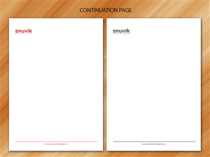 Letterhead Design by Sarmishtha Chattopadhyay_loginchange for Snuvik Technologies | Design: #3707642