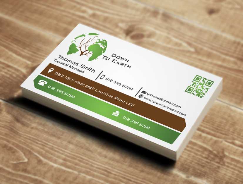 Business Card Design by AwsomeD for Down to earth | Design #3526965