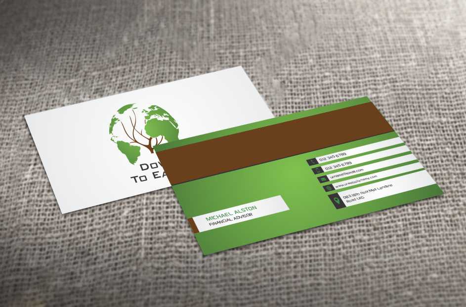 Business Card Design by AwsomeD for Down to earth | Design #3526966