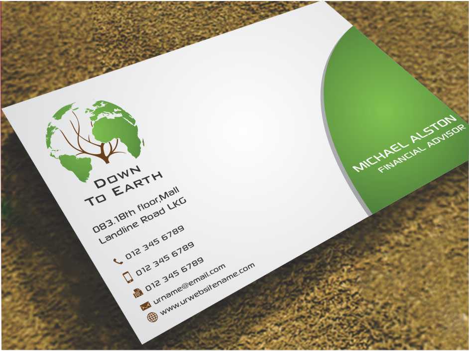 Business Card Design by AwsomeD for Down to earth | Design #3526970