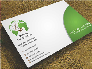 Diseño de Tarjeta de Presentación por AwsomeD para Down to earth | Diseño: #3526970