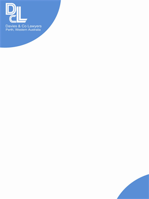 Letterhead Design by SUDHEESH.V for Davies & Co Lawyers | Design: #3593629