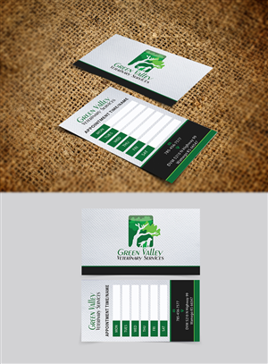 Business Card Design by Harshan for Green Valley Veterinary Services | Design: #3569628