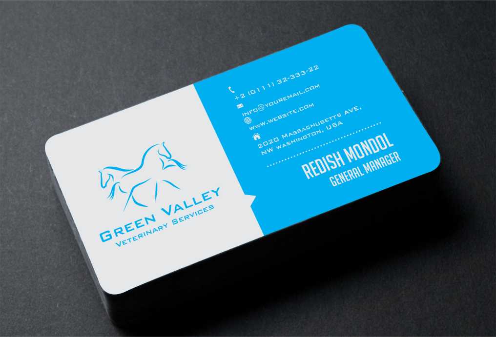 Visitenkarten-Design von AwsomeD für Green Valley Veterinary Services | Design #3534453