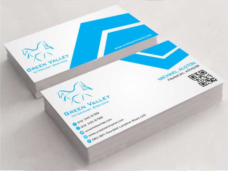 Business Card Design by AwsomeD for Green Valley Veterinary Services | Design #3534456