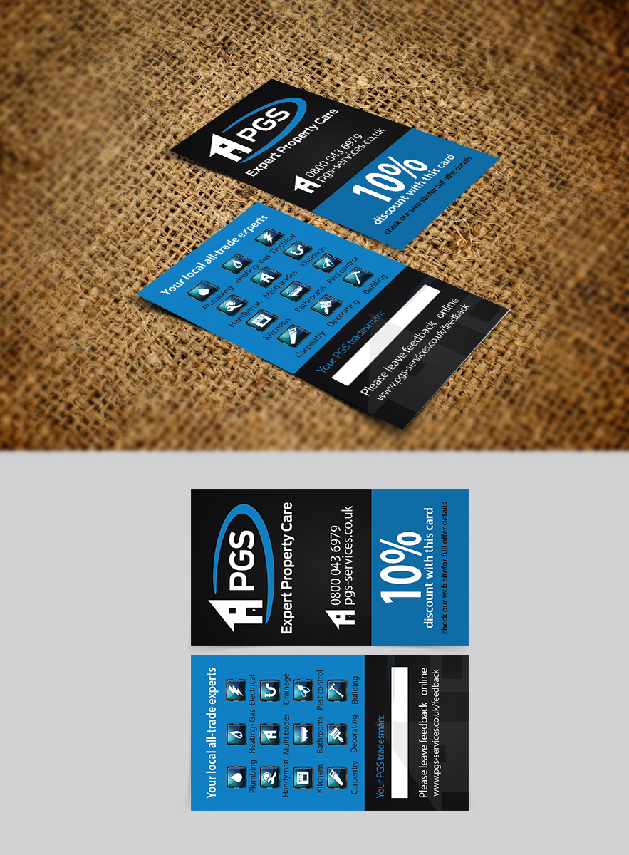 Diseño de Tarjeta de Presentación por Harshan para PGS Services Ltd | Diseño #3593311