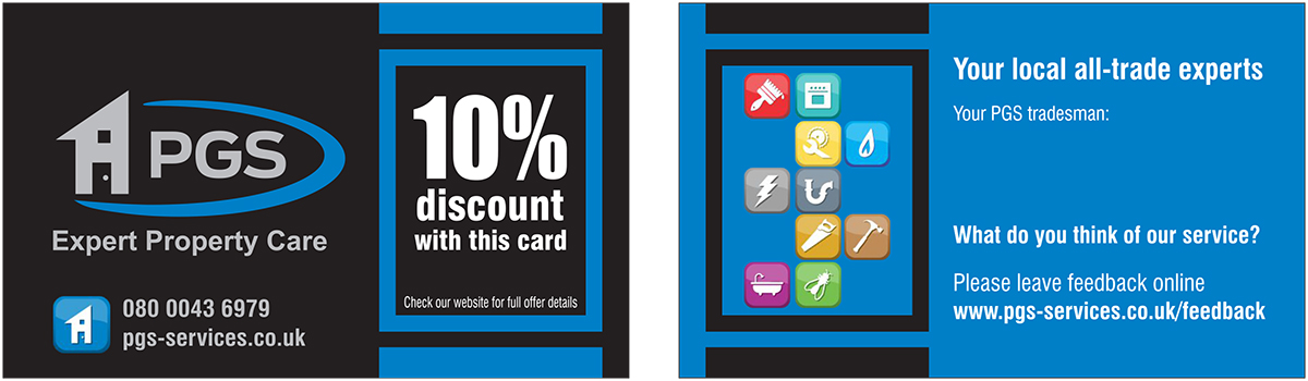 Business Card Design by Neha Dsouza for PGS Services Ltd | Design #3545018