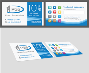 Business card design incorporating discount offer | Business Card Design by mxv.design