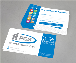 Business Card Design by a7mddz for PGS Services Ltd | Design: #3590554