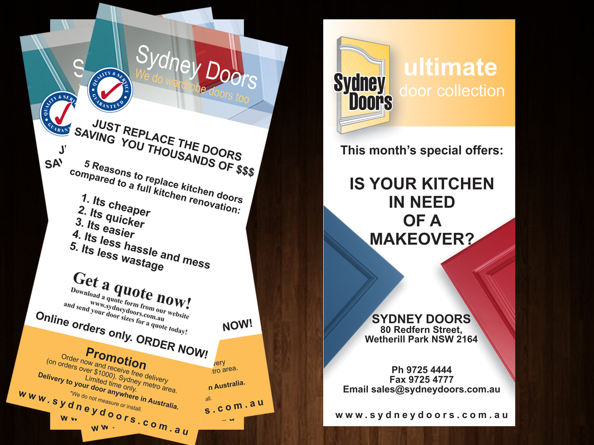 Flyer Design by stefymay for Sydney Doors | Design #898069