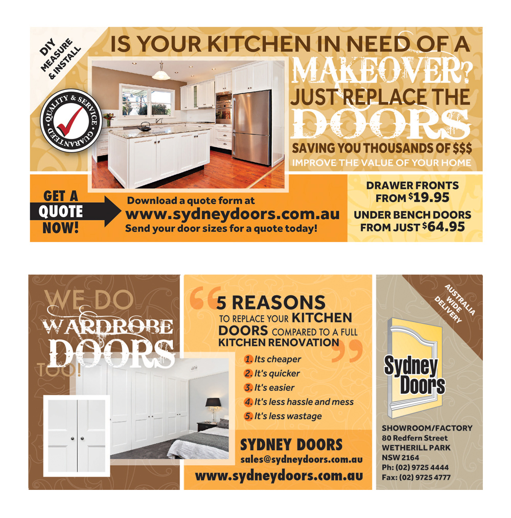 Flyer Design by Purple Hearts  for Sydney Doors | Design: #937929