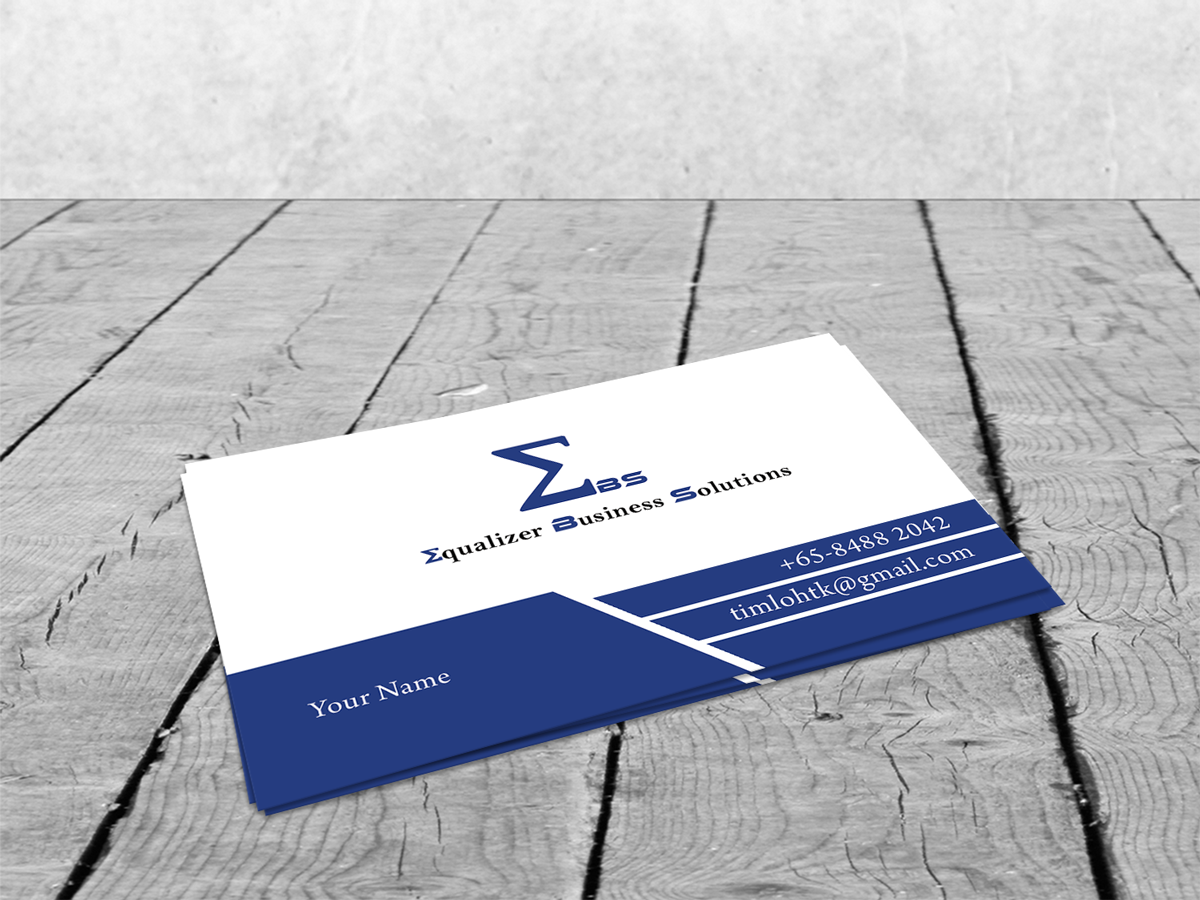 Business Card Design by Sajin for Equalizer Business Solutions | Design #3598716