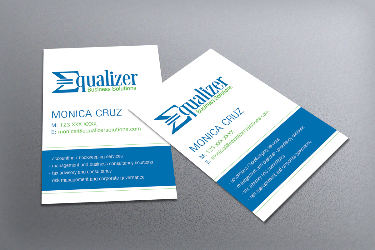 Design de Carte de Visite par diRtY.EMM pour Equalizer Business Solutions | Design #3590579