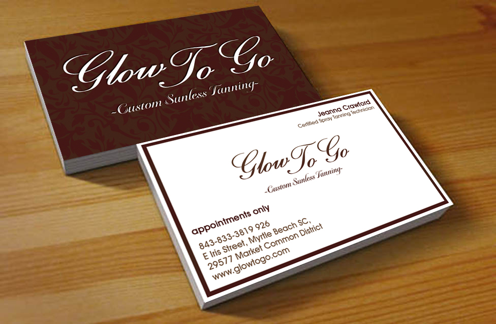 Business Card Design by Hardcore Design for Glow To Go | Design #3578597