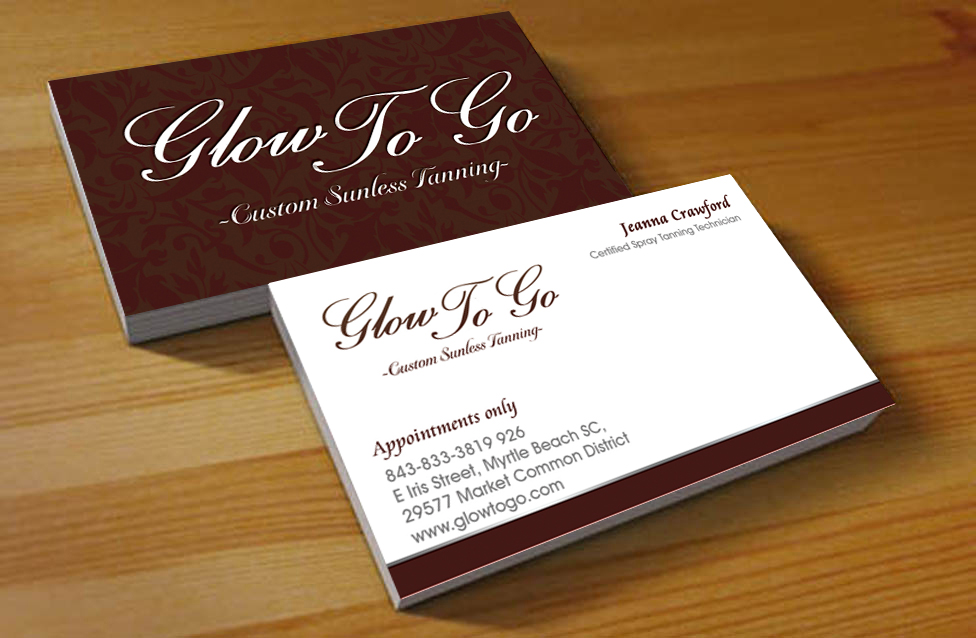 Business Card Design by Hardcore Design for Glow To Go | Design #3578801