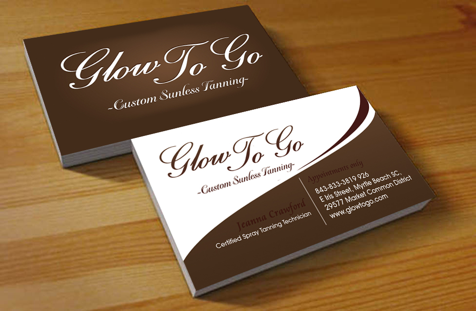 Business Card Design by Hardcore Design for Glow To Go | Design #3578806
