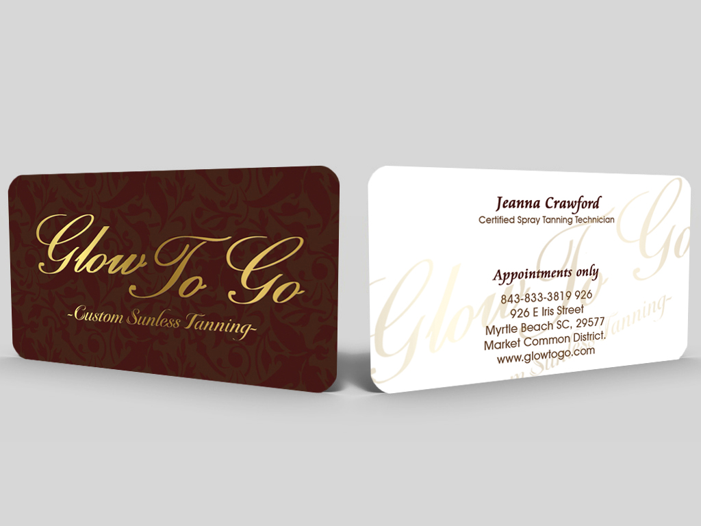 Business Card Design by Hardcore Design for Glow To Go | Design #3580965