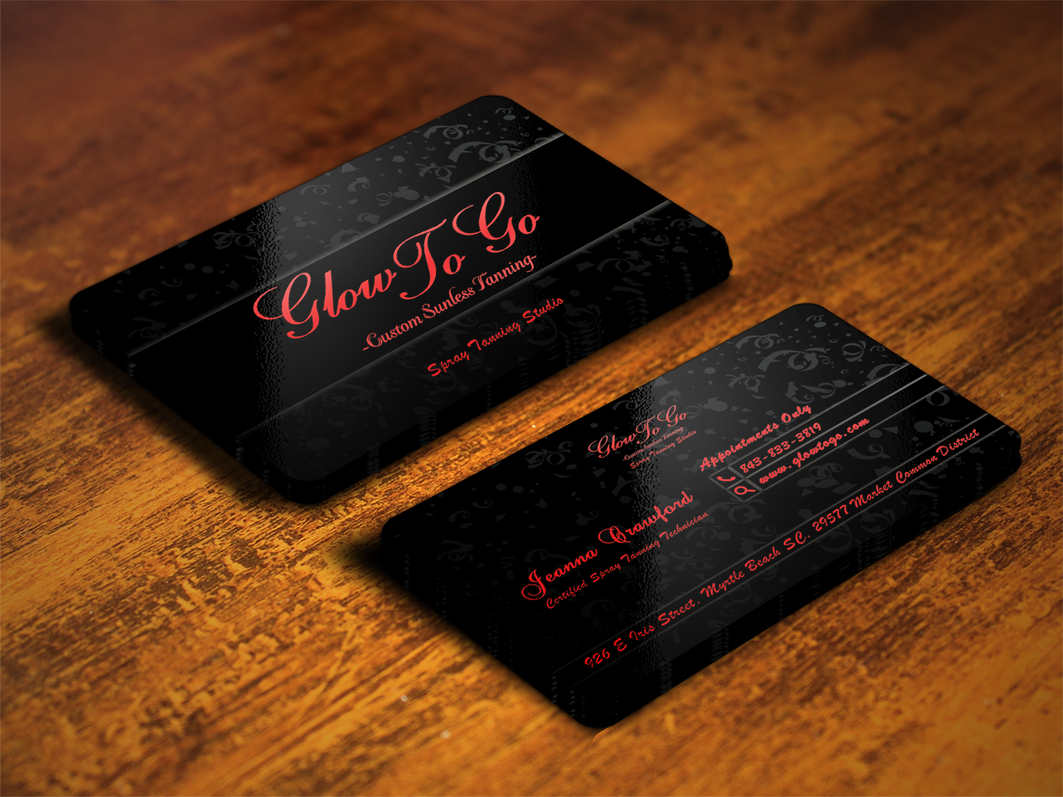 Business Card Design by Sajin for Glow To Go | Design #3567843