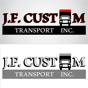 Logo Design by samdesigner4you for J.F. Custom Transport Inc. | Design #3545787