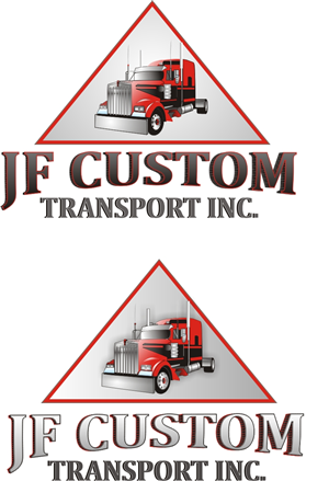 Logo Design by Soleil for J.F. Custom Transport Inc. | Design #3613662