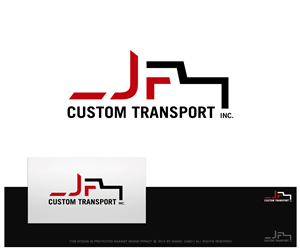 Logo Design by Daniel Caso Design for J.F. Custom Transport Inc. | Design: #3564558