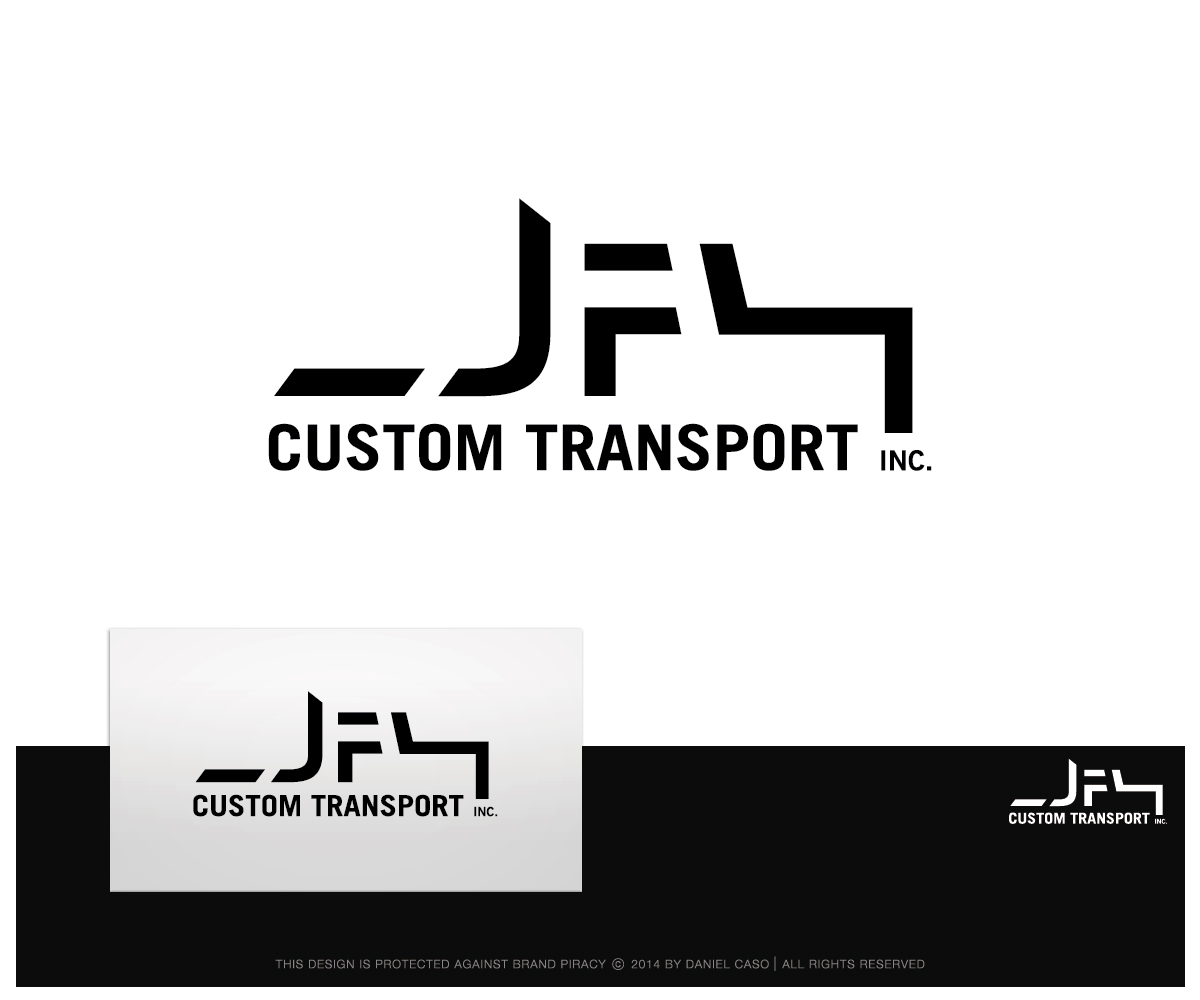 Diseño de Logo por Daniel Caso Design para J.F. Custom Transport Inc. | Diseño #3581244