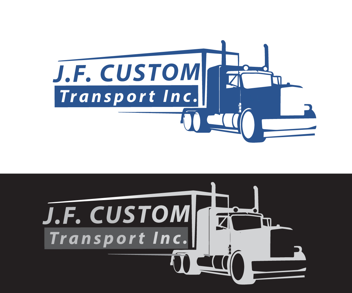 Logo Design by BOLDesigner. for J.F. Custom Transport Inc. | Design #3614057