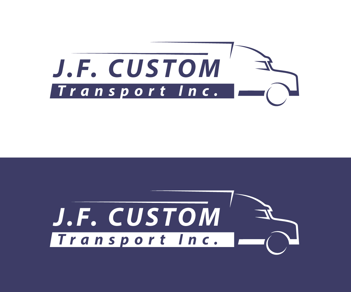 Logo Design by BOLDesigner. for J.F. Custom Transport Inc. | Design #3614062