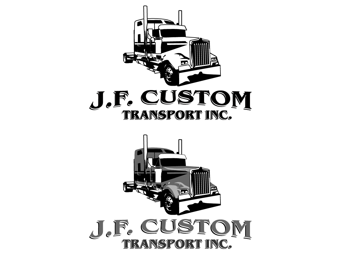 Diseño de Logo por REDcrackers.com para J.F. Custom Transport Inc. | Diseño #3566280